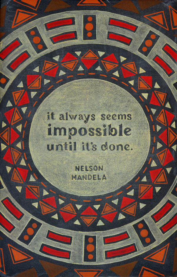 Week 10: Nelson Mandela on Behance #lettering #blackboard #design #chalk #typography