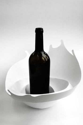 packaging | UQAM | Sylvain Allard #bottle #packaging #uqam #wine #origami #papercraft