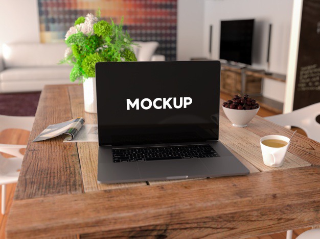 Laptop on a table mock up design Free Psd. See more inspiration related to Mockup, Design, Template, Office, Table, Laptop, Web, Website, Mock up, Templates, Website template, Desktop, Mockups, Up, Web template, Realistic, Real, Web templates, Mock ups, Mock and Ups on Freepik.