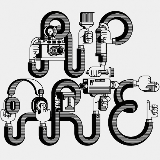 R.I.P. Arte Festival | T-shirt on the Behance Network #typography
