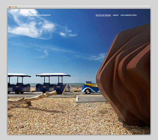 Julian Abrams Photography #website #layout #design #web