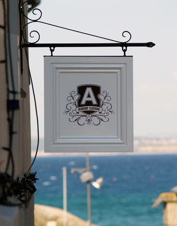 ACADEMY CLOTHING Mitchell Clements #interior #academy #clothing #sign