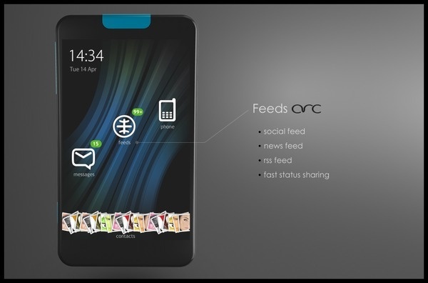 arc || social phone #phone #ux #ui #concept #mobile #device #social