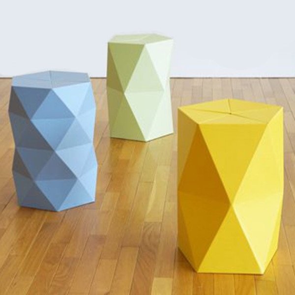 Make a statement with this contemporary cardboard stool. #design #product #modern