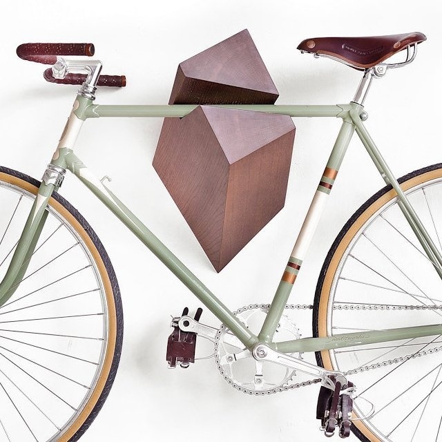 Oak Wood Bike Hanger by Woodstick #tech #flow #gadget #gift #ideas #cool
