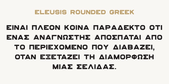 ELEUSIS typeface (font) designed by Thoma Kikis. Teknike.com - #eleusis #typeface #font #kikis #thomakikis #sans #capitals #caps #nautical #midcentury #midcenturymodern #industrial #lettering #greece #greek #latin #hebrew #cyrillic #teknike