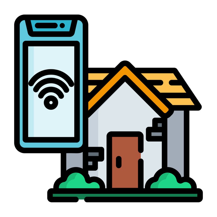 See more icon inspiration related to architecture and city, home automation, smart home, electronics, mobile phone, buildings, home, smartphone, smart, cellphone and technology on Flaticon.