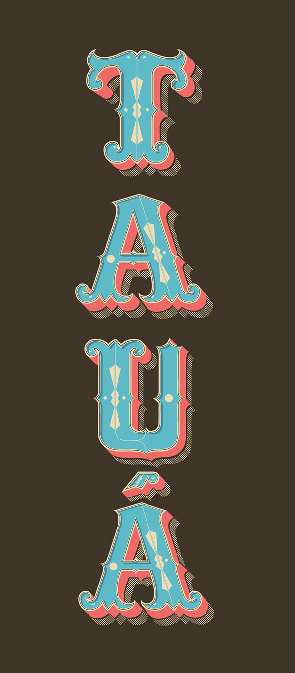 Lettering and Packaging Project on Behance #3d #old style