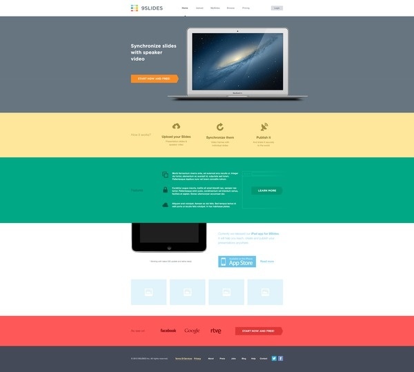Full #simple #layout #flat #web