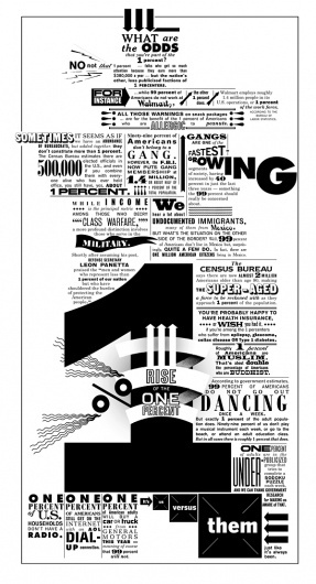 NEW YORK TIMES: RISE OF THE 1% on the Behance Network #venezky #white #design #graphic #black #illustration #and #martin #typography