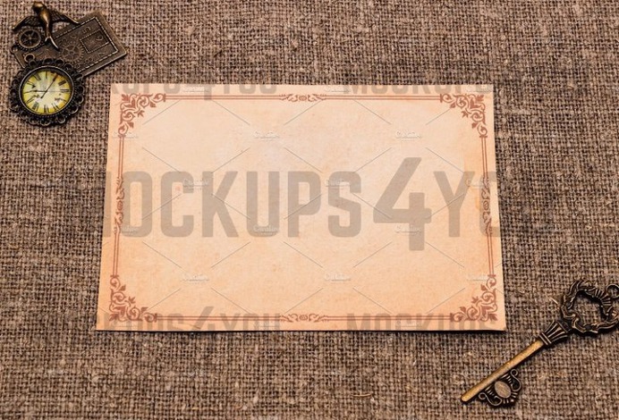 Elegant Post Card Mockup