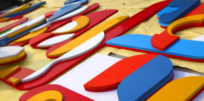 bright, color, cutout, shape, nod young