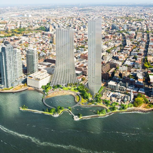 Plan for massive towers and public beach in Williamsburg moves ahead with new looks