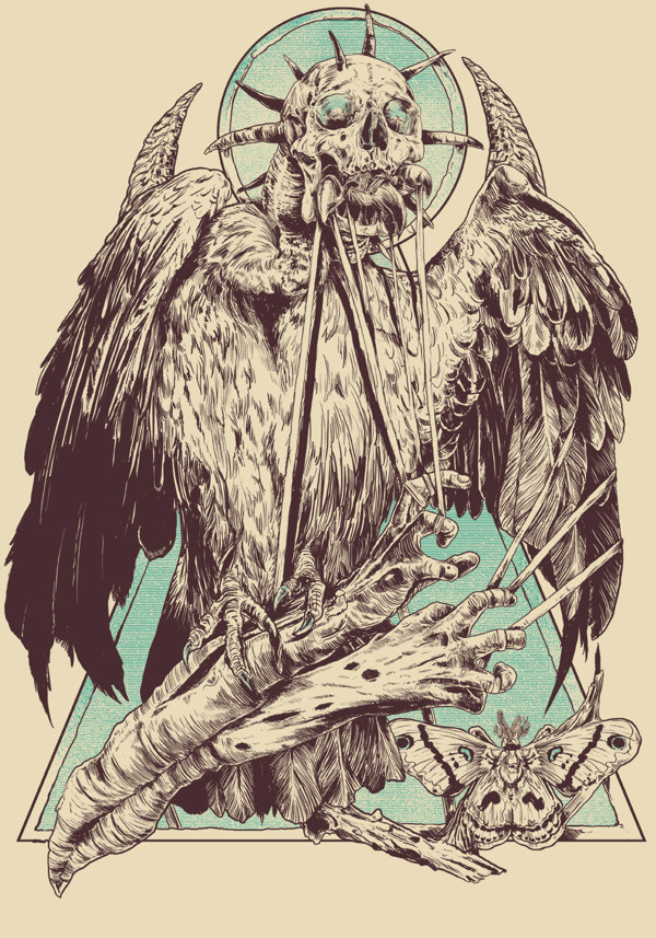 Skulls by Rafal Wechterowicz #illustratoin #digital #skull