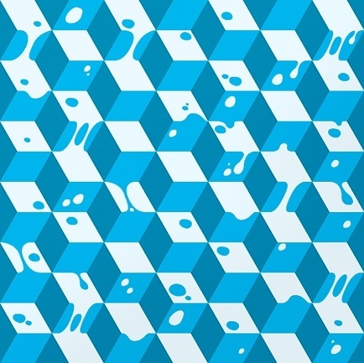 EMILKOZAK.COM » Exhibition Vallery #pattern #graphic #boxes #blue #cube