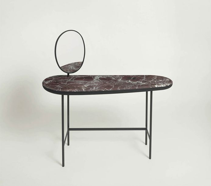 Pebble Desk Inspired by the Organic Form of Stones