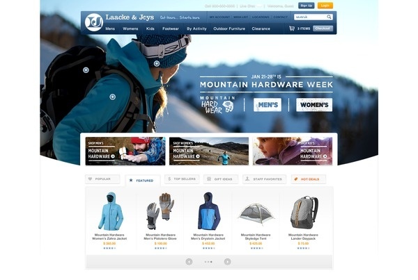 Mountain_hardware_week_full #ecommerce #homepage