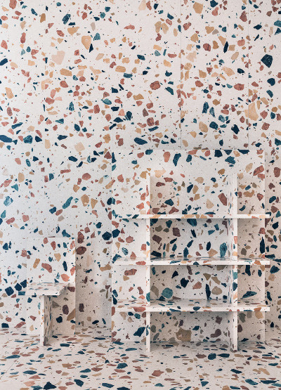 Max Lamb experiments with materials to create an engineered marble for Dzek