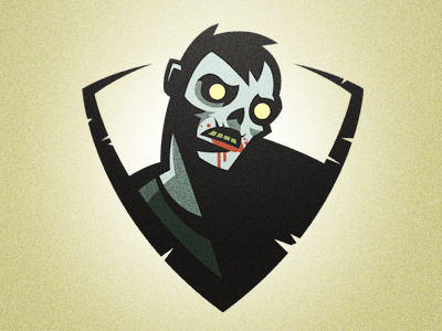 Zombie #badge #vector #design #zombie #character