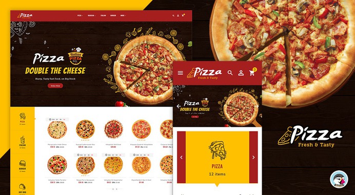 #Pizza – #FastFood & #Drinks – #Prestashop #Responsive #Theme | #TemplateTrip #eCommerce #Website #Design #Template