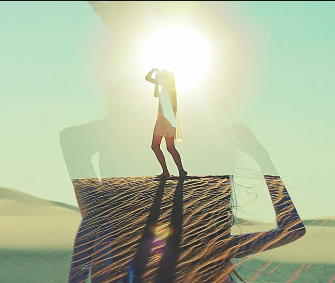 double exposure love #sun #land #dunes #sugar #fade #image #landscape #photography #sand