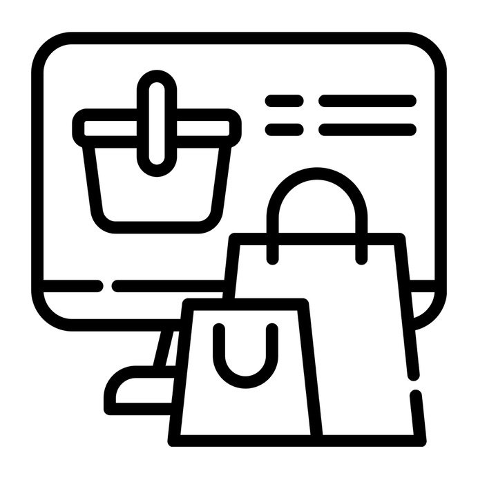 See more icon inspiration related to monitor, commerce and shopping, broswer, ecommerce, online shopping, shopping cart, web page, website, marketing, online shop, shopping, multimedia, business and screen on Flaticon.