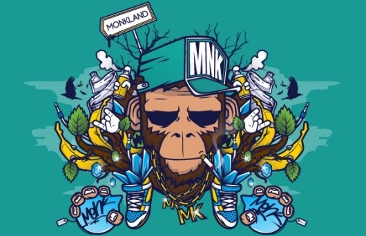 Graphic Design & Web Design Blog #illustrations #monkey