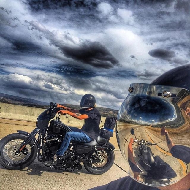 Ride motorcycles have fun! @simple.___.man keeping it real. #RideFarRideFree Bobber Chopper Harley Davidson Motorcycle Lifestyle Custom Cult