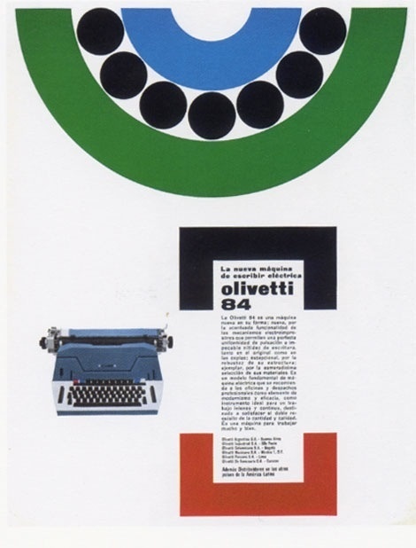 giovanni pintori Olivetti exhibition catalog #lines