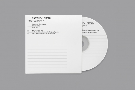 HypeType_MatthewBrown_CD_2000.jpg 2000×1333 pixels #design #identity #branding #stationery