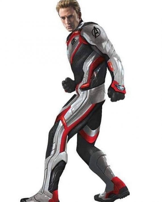 Avengers Endgame Captain America Cosplay Leather Jacket (3)