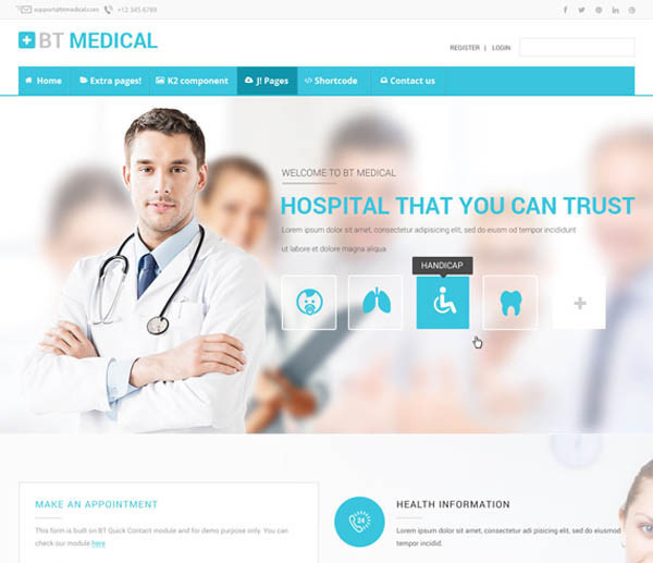 Medical and Health Joomla Template