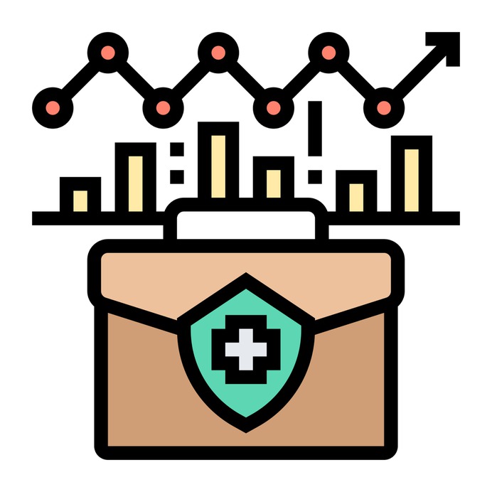 See more icon inspiration related to data research, line graph, insurance, bar graph, briefcase, security, business, shield and cross on Flaticon.