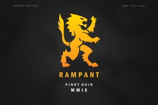 Rampant Pinot Noir on the Behance Network #logo #emblem