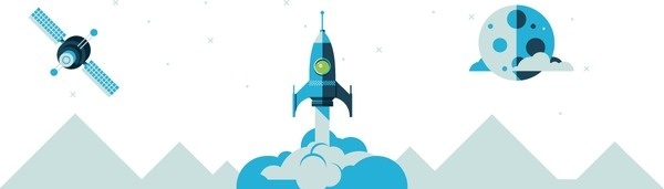Pursue Excellence #flat #envylabs #illustrations #ui #rocket