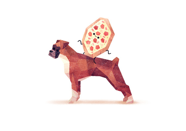 Collection of Cute Dogs by Benjamin Flouw - Things on Dogs #collection #design #graphic #illustrations #food #dog