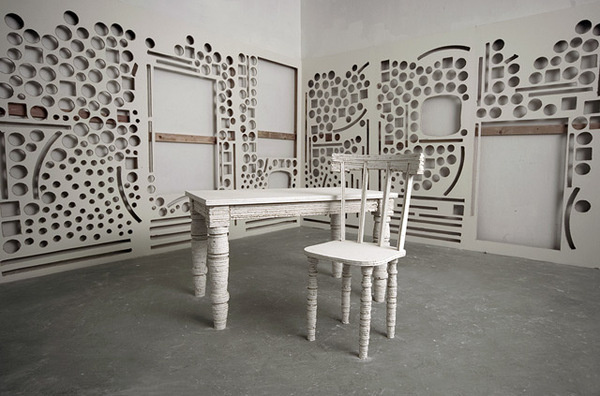 Scott Carters Sculptural Medium: Deconstructed Gallery Walls #interior #design #sculpture #art