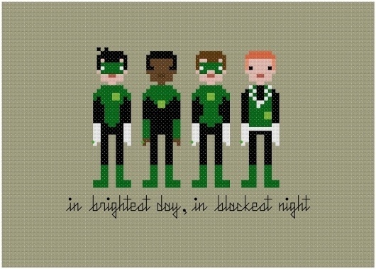 Embroidered samplers put scifi heroes in stitches #pixel