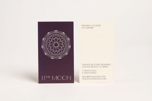 +Tadeu Magalhães+ 11th Moon Branding #business #card #stationery #11th #moon