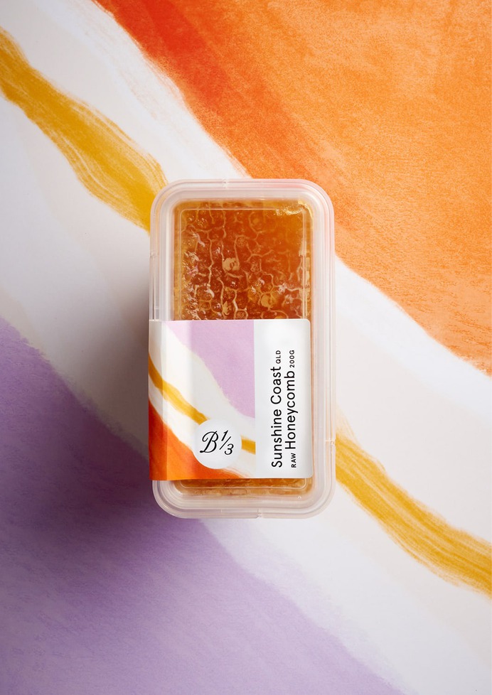 Bee One Third Packaging - Mindsparkle Mag Gangplank designed the packaging for Bee One Third – a beekeeping initiative founded on the premise that one third of our global food supply depends on bee pollination. #logo #packaging #identity #branding #design #color #photography #graphic #design #gallery #blog #project #mindsparkle #mag #beautiful #portfolio #designer