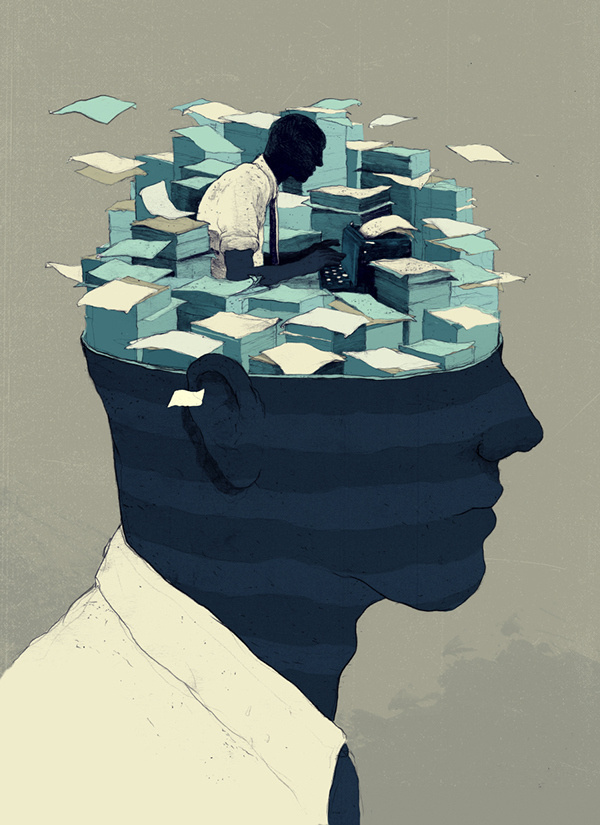 RECENT ILLUSTRATIONS 2 on Behance #abstract #office #illustration #silhouette #editorial