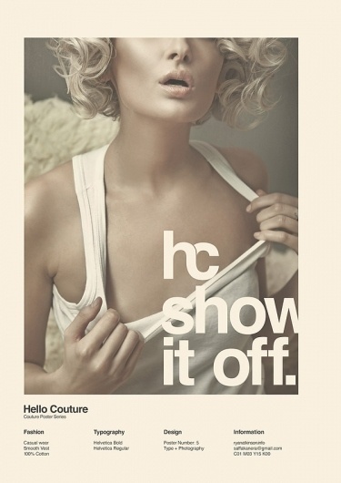 Hello Couture (with Love 22) on the Behance Network #vintage #poster #typography