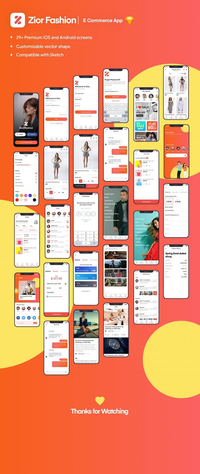 Zior iOS App UI Kit