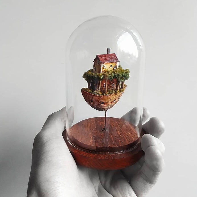 These miniature sculptures bring fantasy worlds into your home — minimalgoods