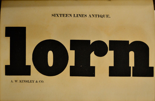 This is a page from the 1829 catalog of the Franklin Letter/Kinsley type foundry. #type #specimen #typography