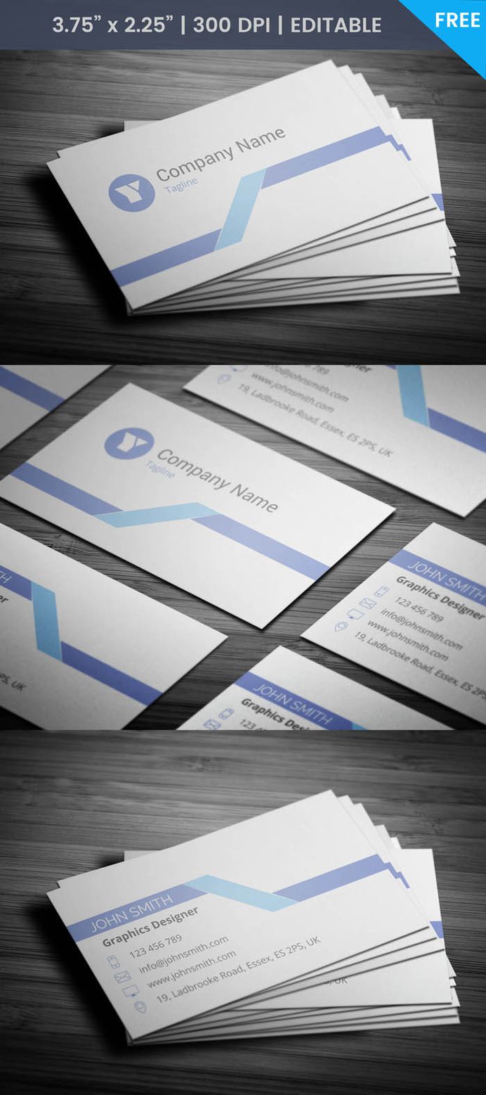 Free Light Grey Business Card Template