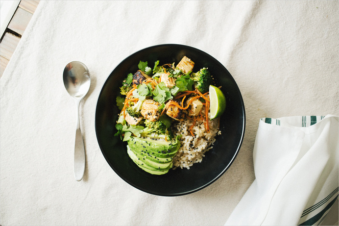 Lemon Grass Tofu Bowl . Sprouted Kitchen #food