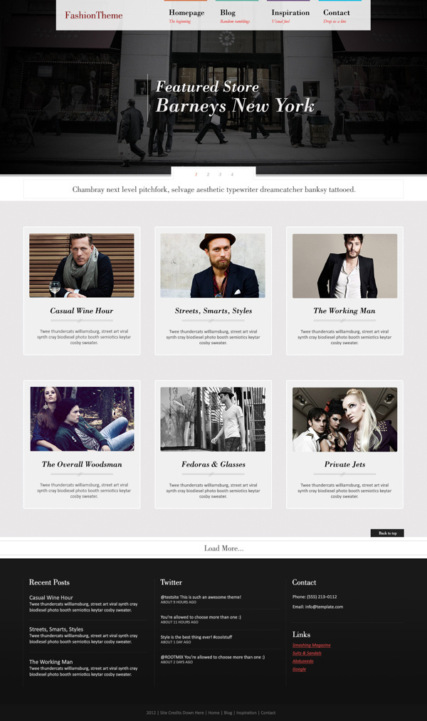 Fashion Wordpress Theme #design #photography #fashion #layout #web