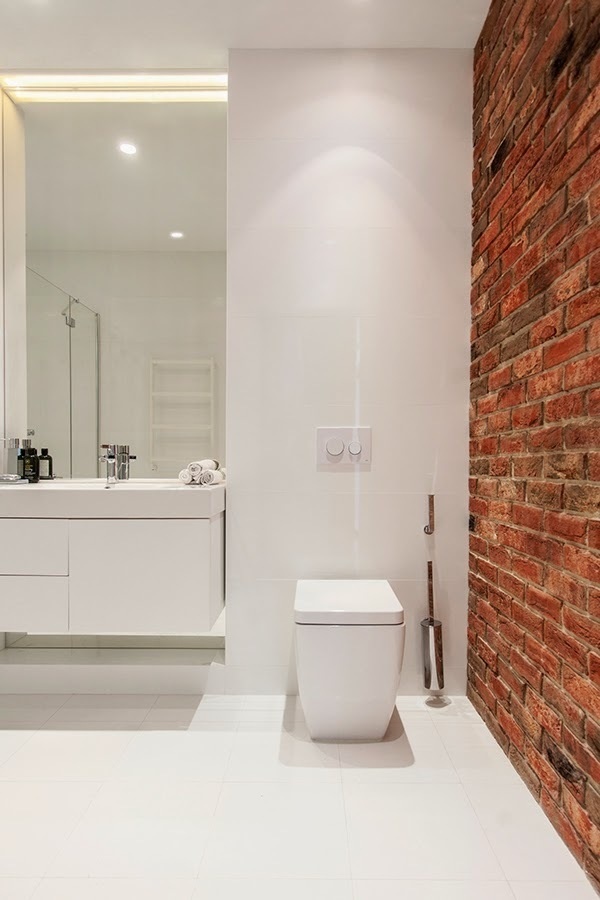 White Loft by Konastantyn Kaschuck #interiors #bathroom