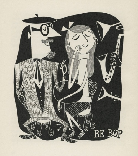aesthetic interlude.: November 2009 #jazz #book #cliff #illustration #roberts